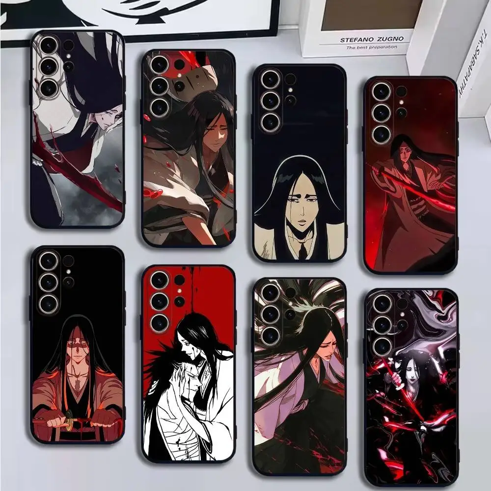 

Retsu Unohana B-Bleachs Phone Case For SamsungS25,24,21,22,23,30,Ultra,20,Plus,Fe,Lite,Note,10,9,Soft Black Cover