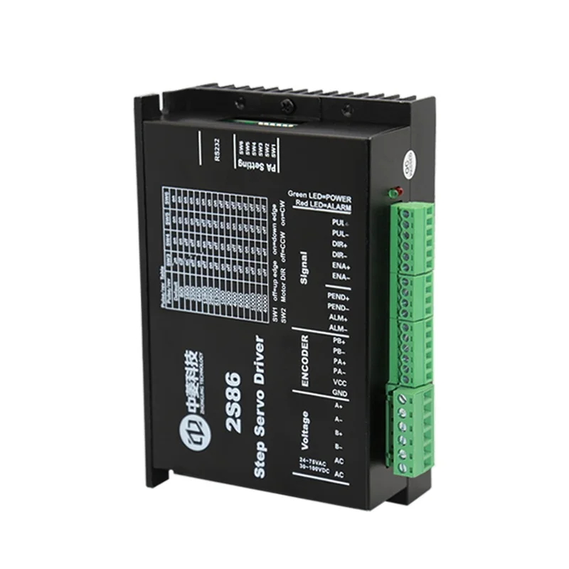 2026 ZLTECH 2 Phase 86mm Series Nema 34 1A-8A DC 36 V48V AC 27-75V Closed Loop Servo Stepper Driver for CNC Router