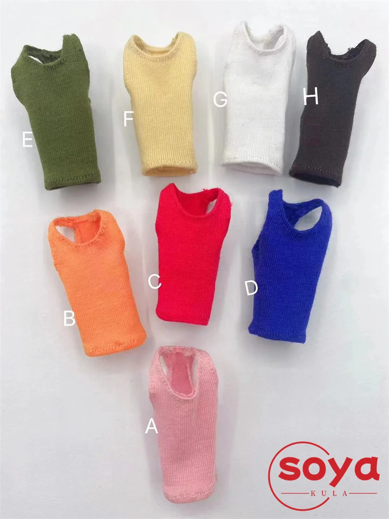 1/12 スケールカラフルなベースレーサーバックニットベスト服アクセサリーモデル 6 インチ女性兵士アクションフィギュアボディ人形用