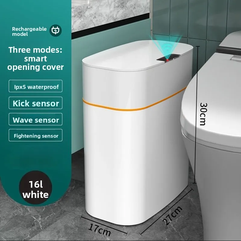 

A new type of automatic intelligent sensing household,versatile trash can for living rooms,light luxury offices and kitchens