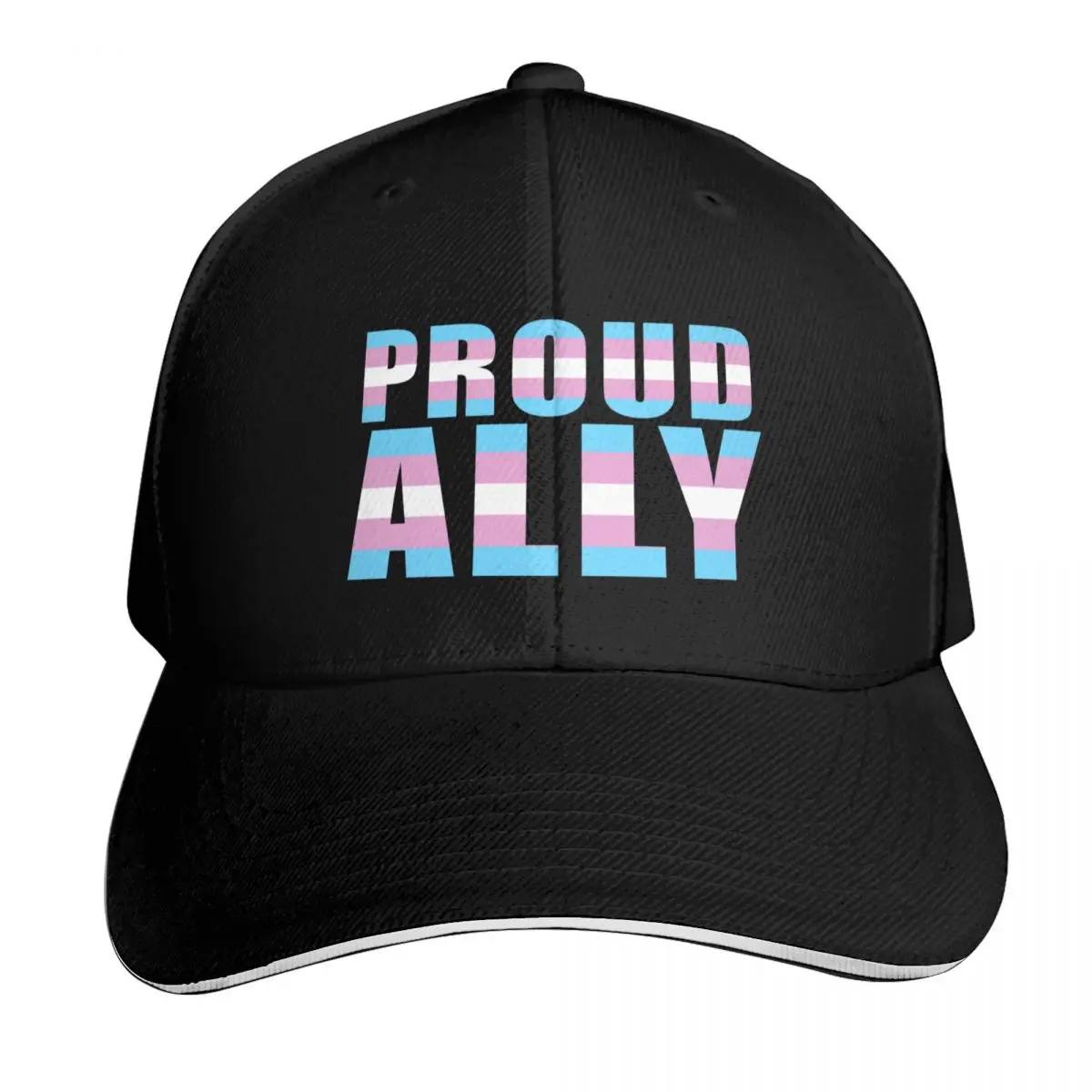 

proud ally proud transgender trans lgbt lgbtq pride month Baseball Cap Golf Hat fun hats Visor Women's Hats For The Sun Men's