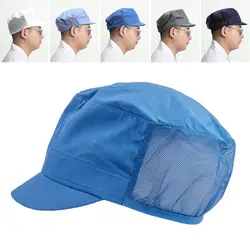 Cloth Work Hat Chic Food Service Work Wear Cooking Hygienic Cap Smoke-proof Dust Breathable Mesh Chef Hat Hotel Restaurants