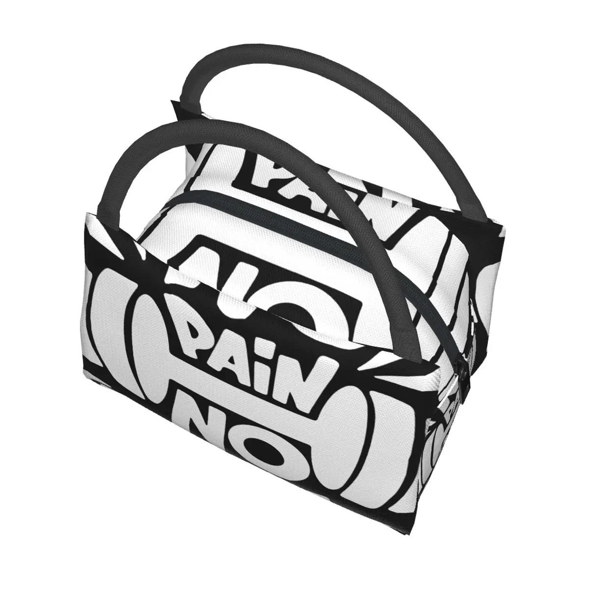 No Pain No Gain Portable insulation bag for Cooler Food Office Pinic Container
