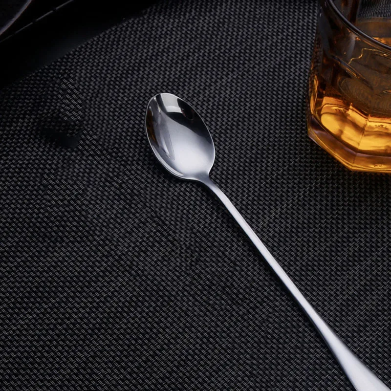 19cm Stainless Steel Ice Tip Scoop Kitchen Utensils Set Hotel Family Dining Scoop Multifunctional Ice Tip Scoop Mirror C1