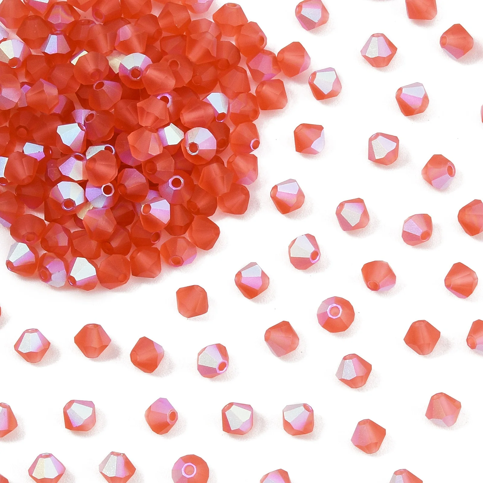 Preciosa® Matte Crystal Beads Czech Crystal Bicone Beads Loose Beads for Bracelet Necklace DIY Jewelry Making Accessories 144pcs