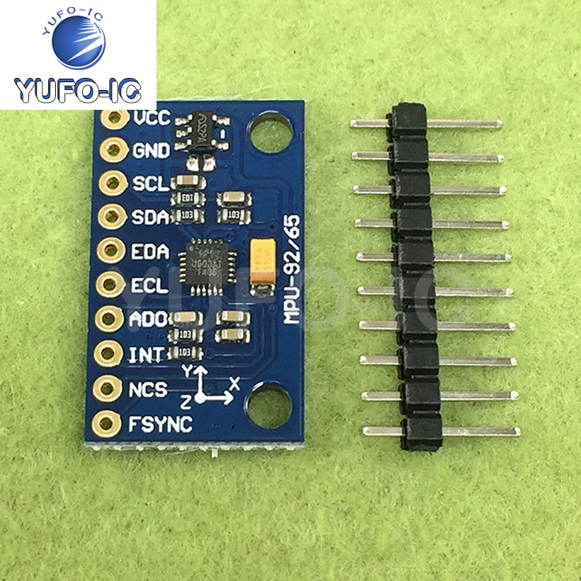 Free Ship 3pcs MPU-9250 GY-9250 Nine-Axis Sensor Module 2C/SPI Communication Compass Magnetic Field Sensor