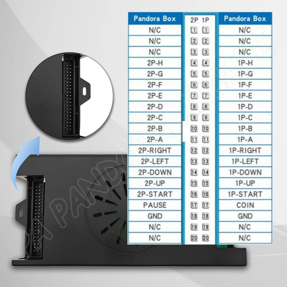 Caja Pandora Saga DX2 2023 en 1, 40P placa PCB, Juego Arcade Retro, compatible con HDMI, salida VGA, multijugador, novedad de 9800