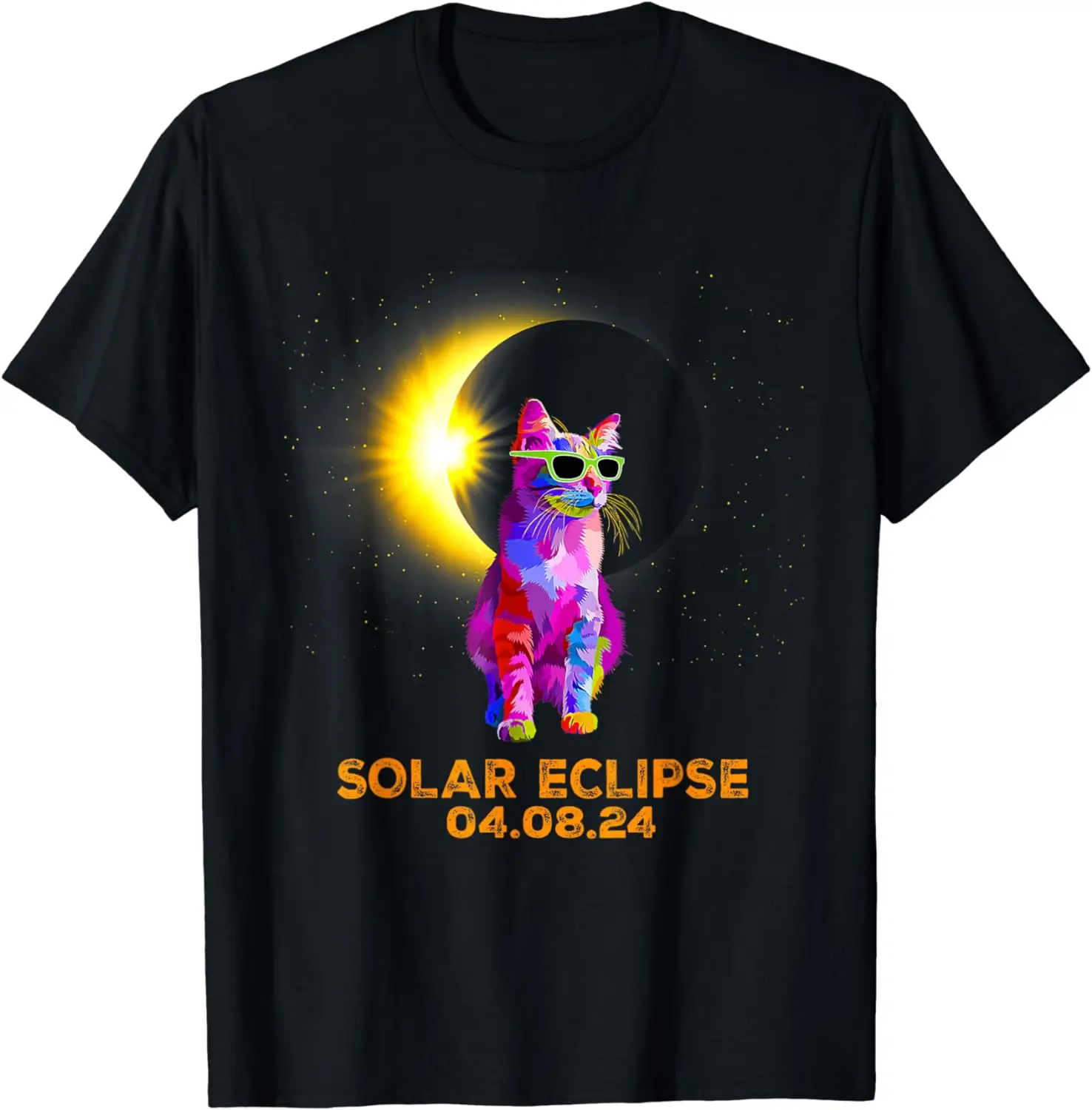 

Tshirt 2024 Cat Wearing Solar Eclipse Glasses T-Shirt