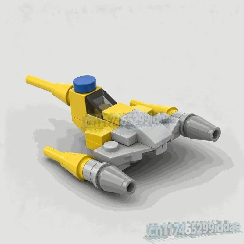 28PCS Micro Scale N1 Starfighter Space Battle Model Custom Puzzle Building Block DIY Assembly Toy Collection Gift Creative Decor