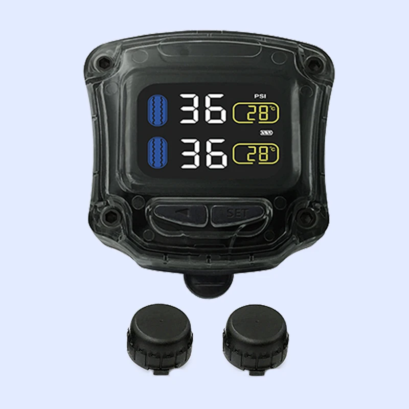 

2025 Manufacturer Digital Wireless air Tire Pressure Monitoring System Tpms for Motorbike Bike Handlebar Steel