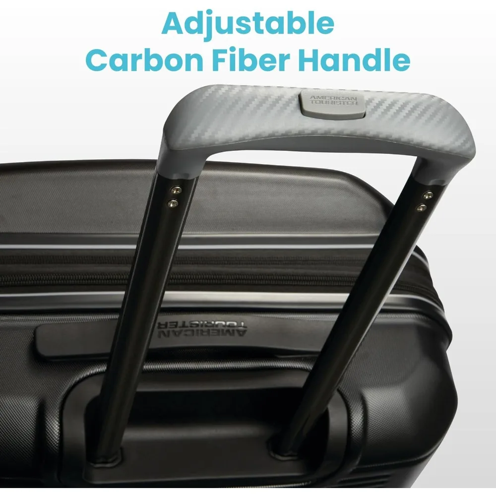 Expandable Hardside Carry-On Luggage with Spinner Wheels, Lightweight ABS Shell, Perfect for Short Trips & Business Travel