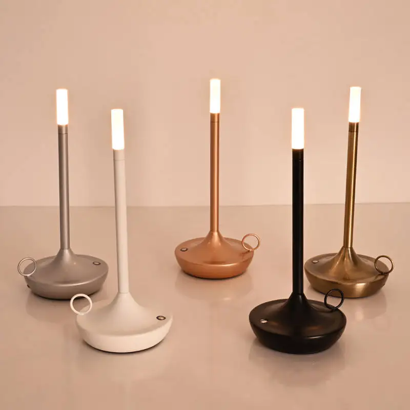 Luz de mesa de carga para Bar nórdico, luz de noche pequeña para restaurante, Hotel, sala de estar, dormitorio, decoración de Ambiente, luz de mesita de noche