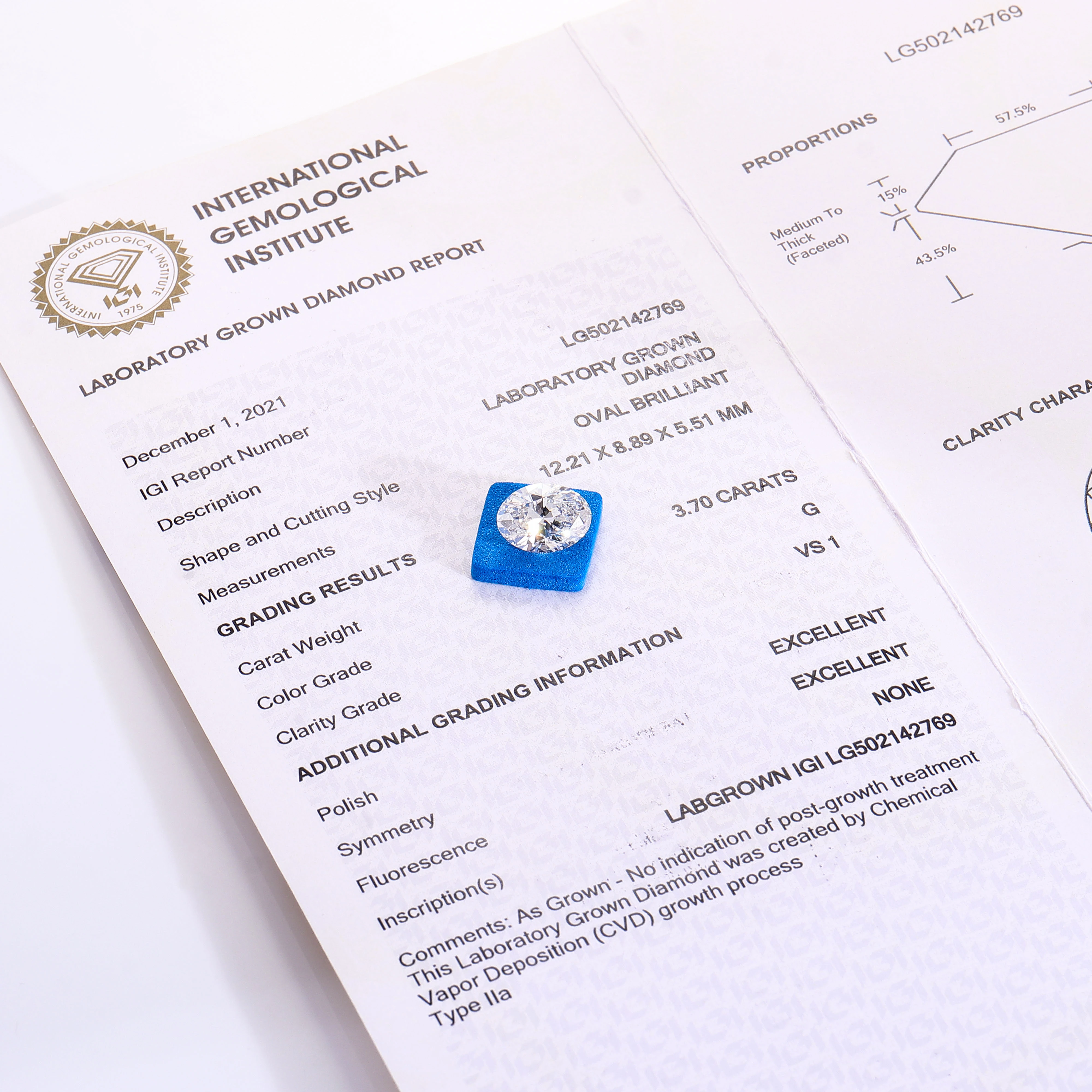 IGI مختبر الماس 1-5CT DEF VS-VVS الكمثرى القلب الزمرد مشع وسادة CVD HPHT IGI GIA شهادة سوبر وايت نمت الحجر