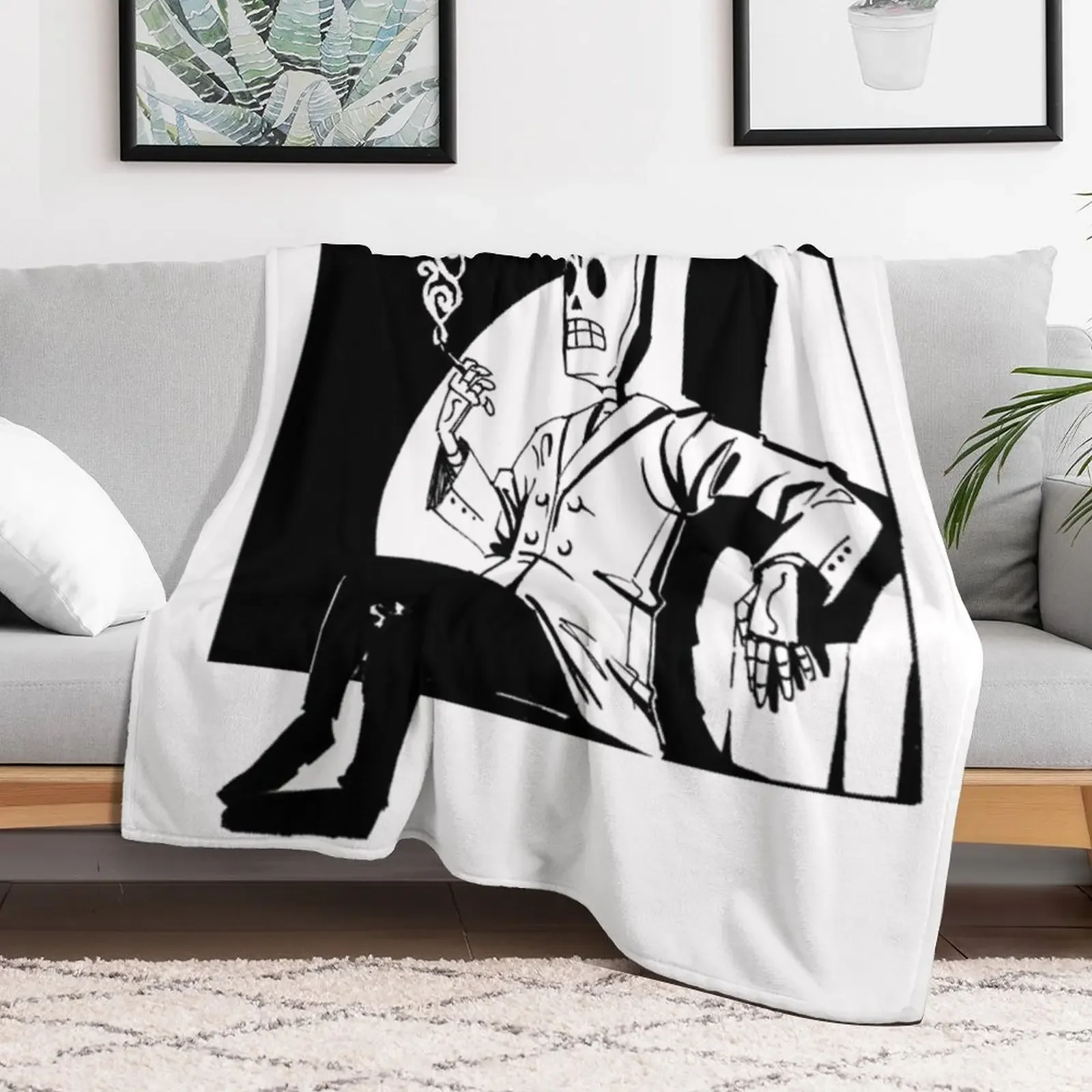 Grim Fandango Throw Blanket Blankets Sofas Of Decoration Furry Blankets