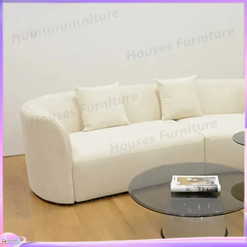 Modern Shoe Cabinet Storage Organizer Entryway Bench with Cushion Curved Design Living Room Furniture Apartment Villa Decor