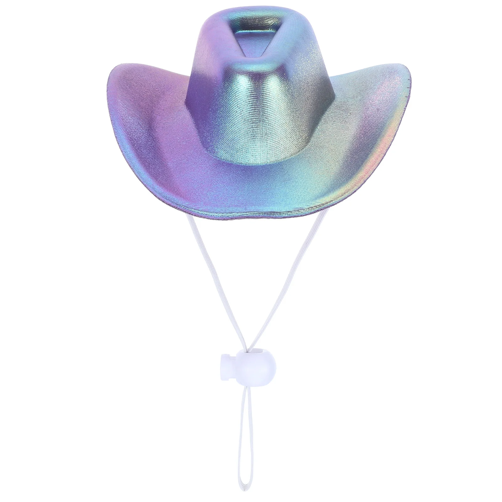 

Pet Dog Hat Decorative Mini Colorful Cowboy Hat Adjustable Strap Summer Party Festival Puppy Cat Cap Headwear Puppy Accessory