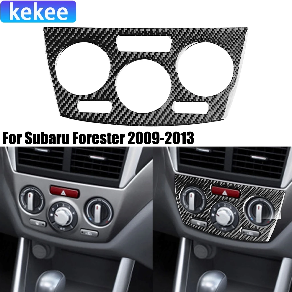

For Subaru Forester 2009-2012 Carbon Fiber Center Console Dashboard Air Condition Switch Interior Car Accessories Cover Stickers