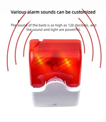 Sound and Light Alarm 12v DC 103 Fire Alarm Horn Anti-theft Flashing Light Alarm Buzzer