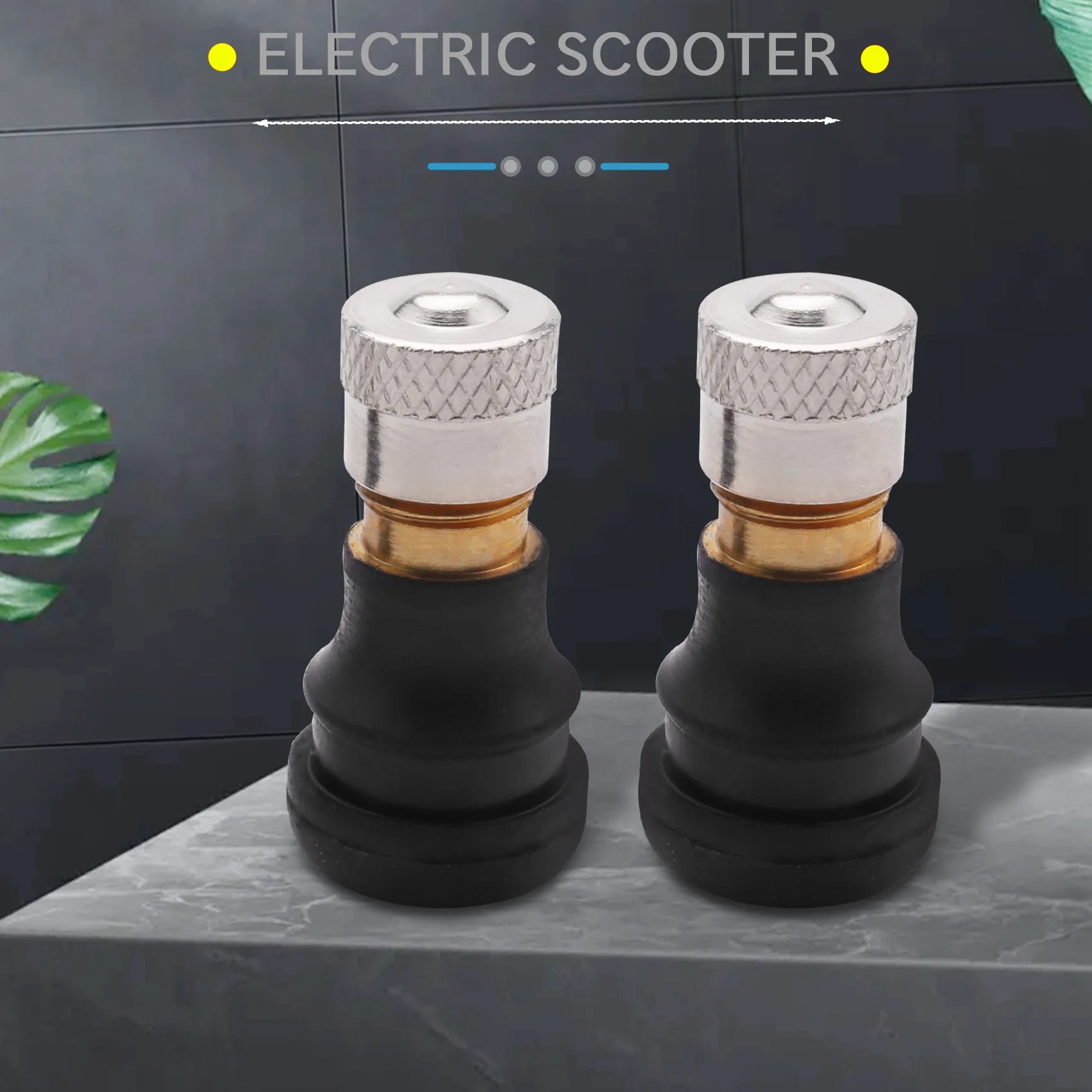 2PCS ไฟฟ้าสกู๊ตเตอร์วาล์วสูญญากาศสําหรับ Xiaomi M365 สกู๊ตเตอร์ยางยางวาล์วล้อวาล์วแก๊สไฟฟ้าสกู๊ตเตอร์