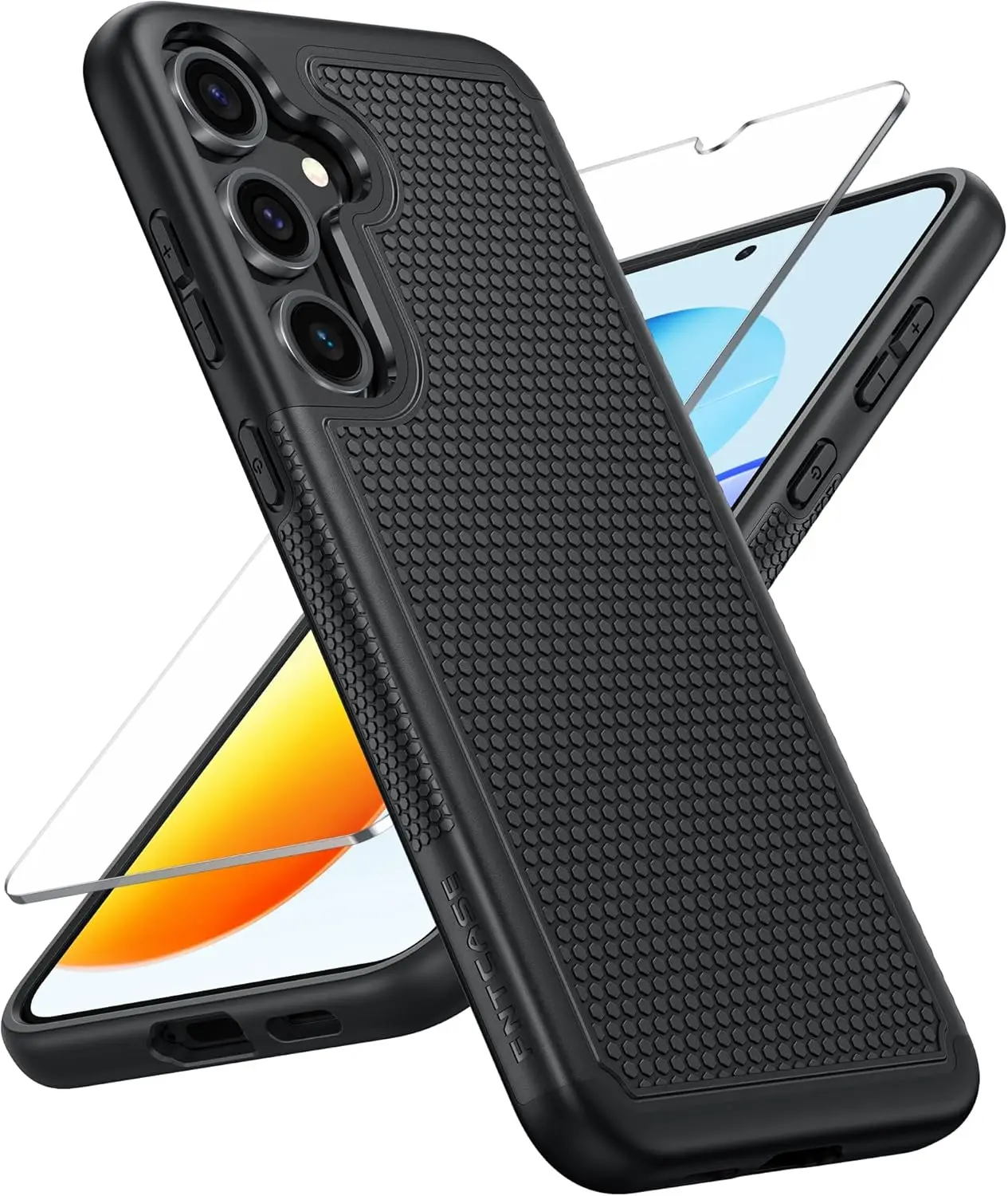 Heavy Duty Shockproof Phone Case for 6.2 Inch Smartphones with Military Drop Protection and Non-Slip Grip