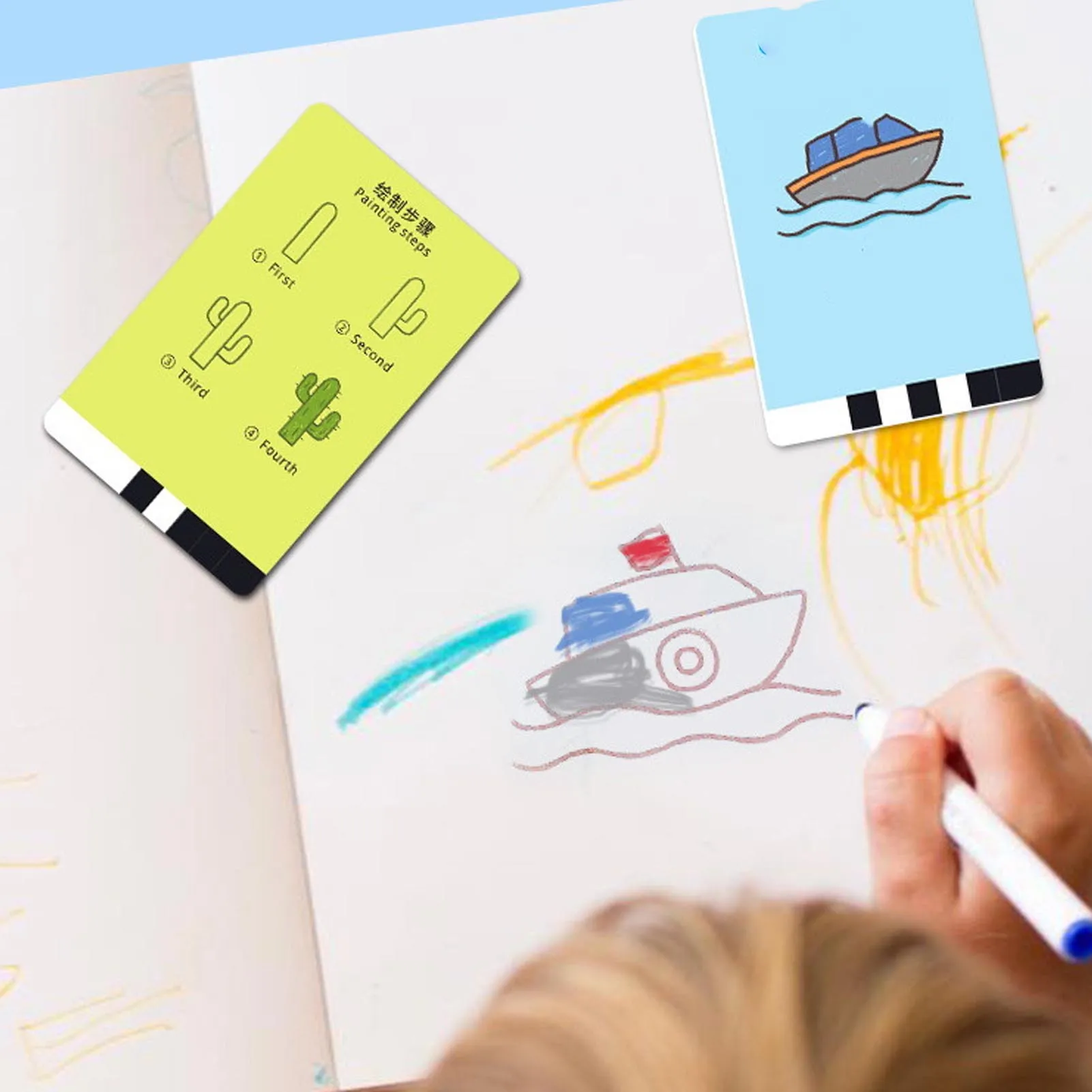 Robot de dessin éducatif interactif pour enfants, avec 100 cartes, peinture automatique, jouet d'éducation précoce