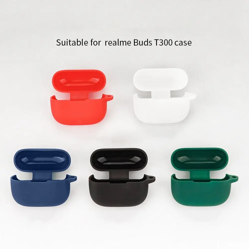 Silicone Earphone Case Dustproof Anti-fingerprint Earbuds Protective Cover Fall Prevention Compact for Realme Buds T300