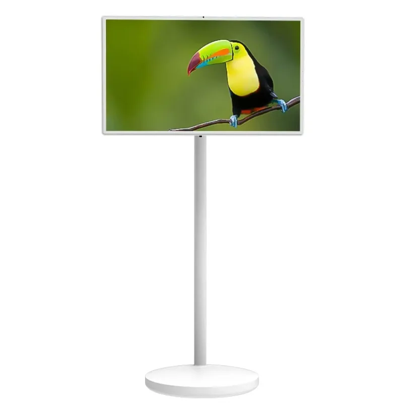 Portable Mobile Touch Screen Wifi Commercial Tablet  4K RK3588 Android 13 Floor Stand Battery Digital Signage
