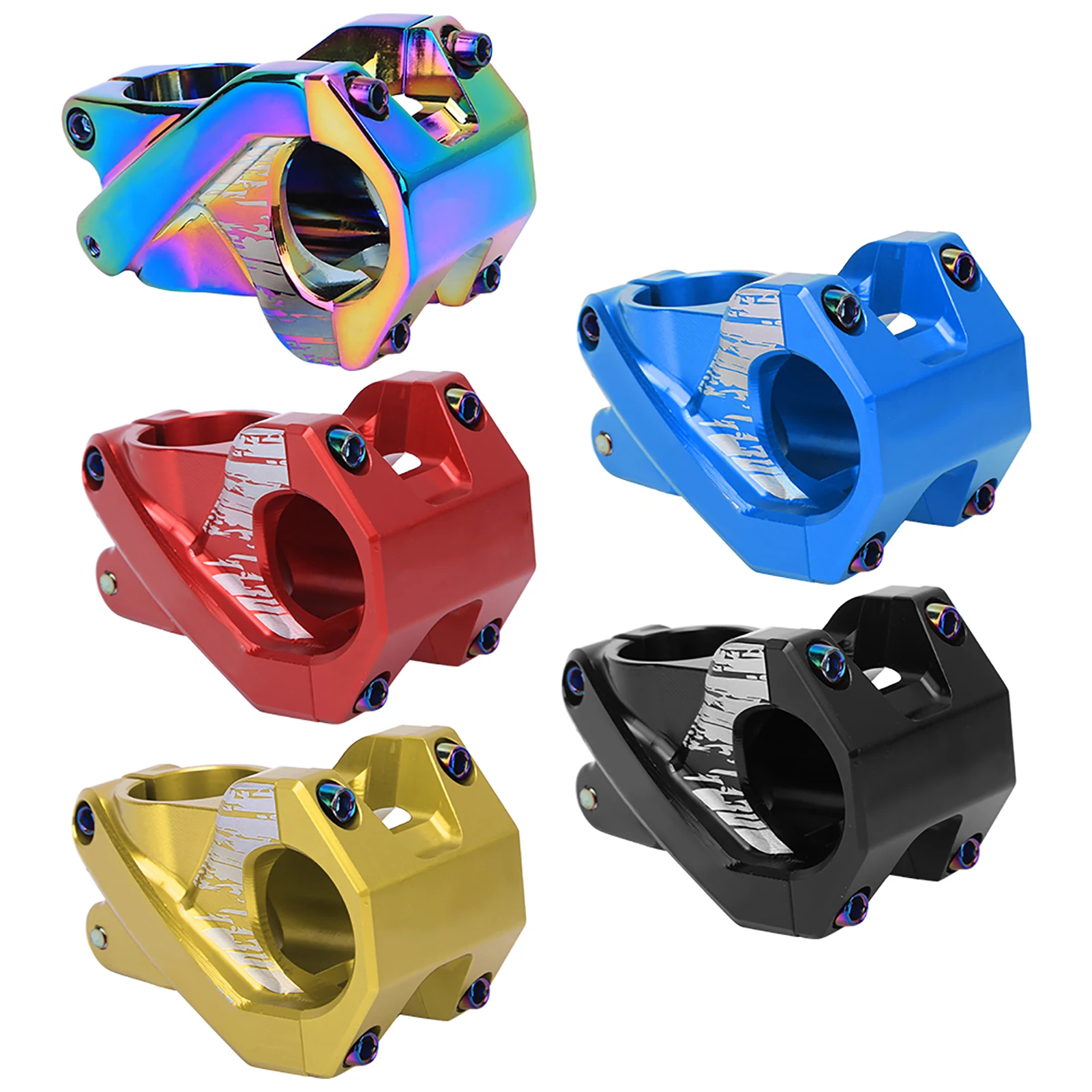 

50mm, 31.8*28.6 Compatibility Hollow Short Handlebar Stem Bike Cycling Accessory Aluminium Alloy Ultralight Bike Handlebar Stem