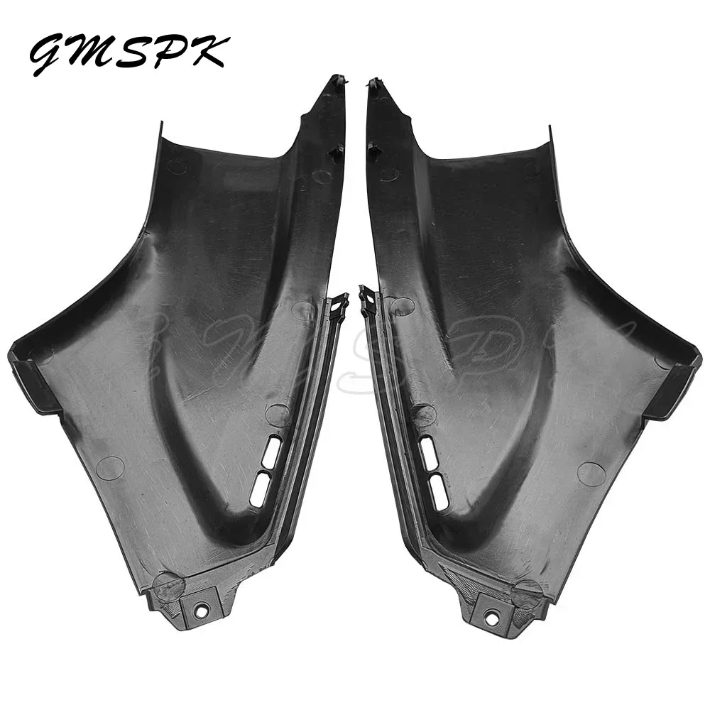 1 쌍 도색되지 않은 검은 색 오토바이 측면 공기 덕트 커버 페어링 부품 Yamaha YZF-R6 2003 2004 2005