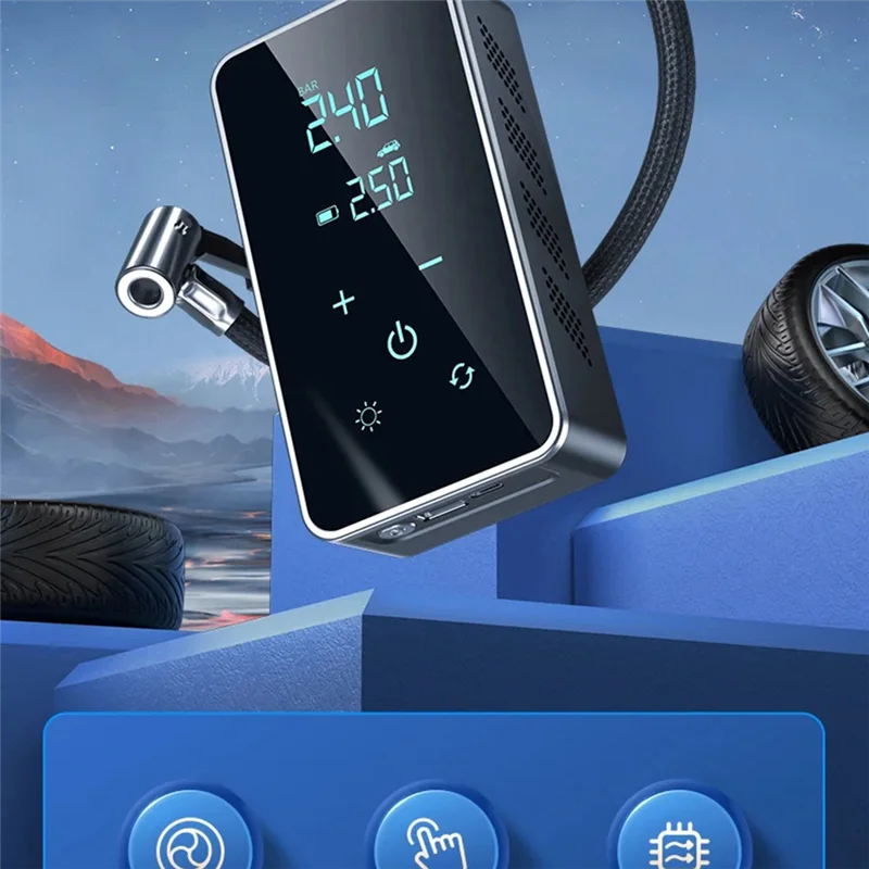 

AA-Wireless Air Pump Portable Electric Tire Inflator Forcar Bicycle Motorcycle Air Compressor Injector