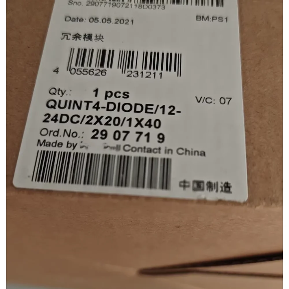 

2907719 For Phoenix Redundancy Module - QUINT4-DIODE/12-24DC/2X20/1X40 Fast Delivery