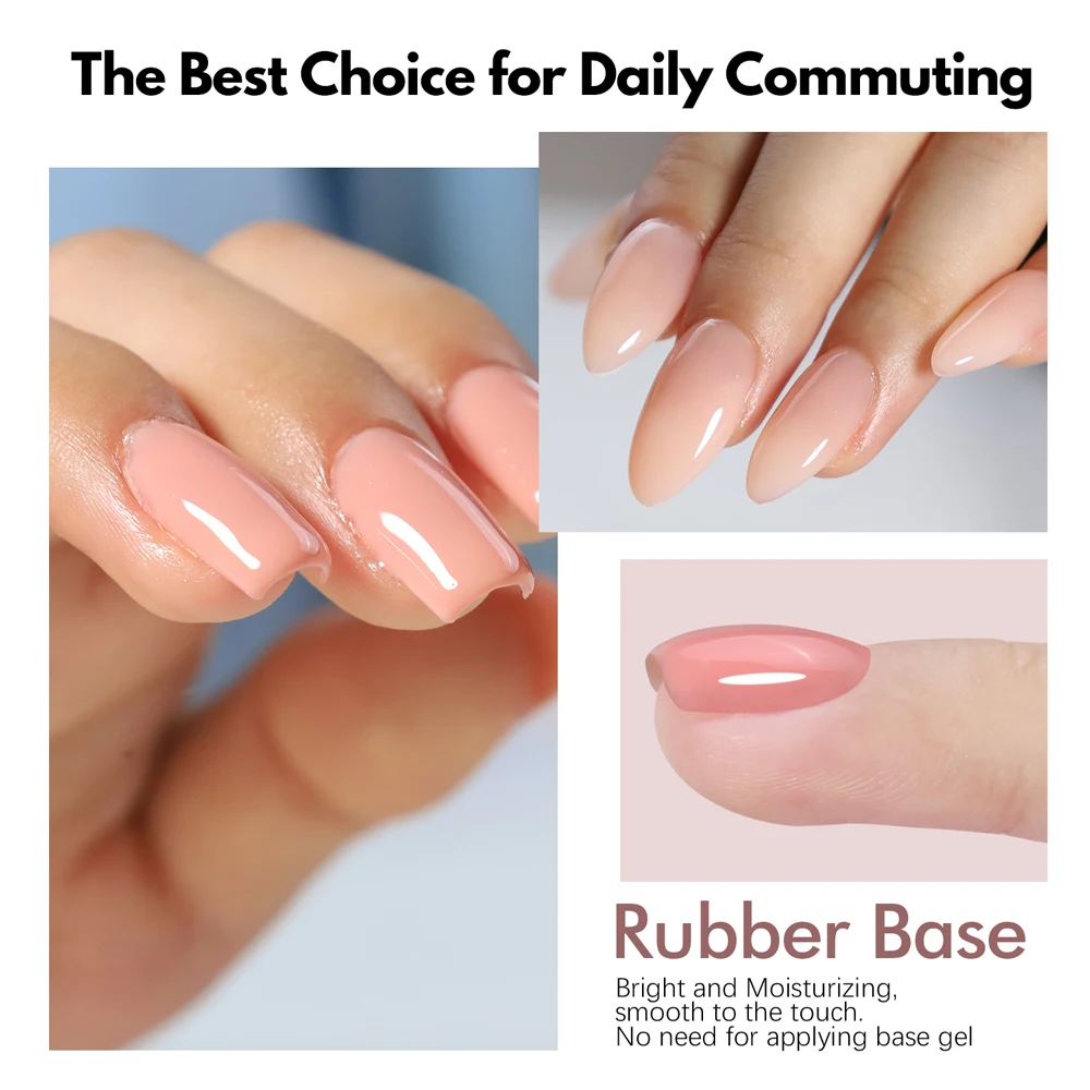 FZANEST rubberen basis professionele gelbuilder nagelverlenging gel polish collectie salon kwaliteit langdurige dubbele vorm en UV-lampkit