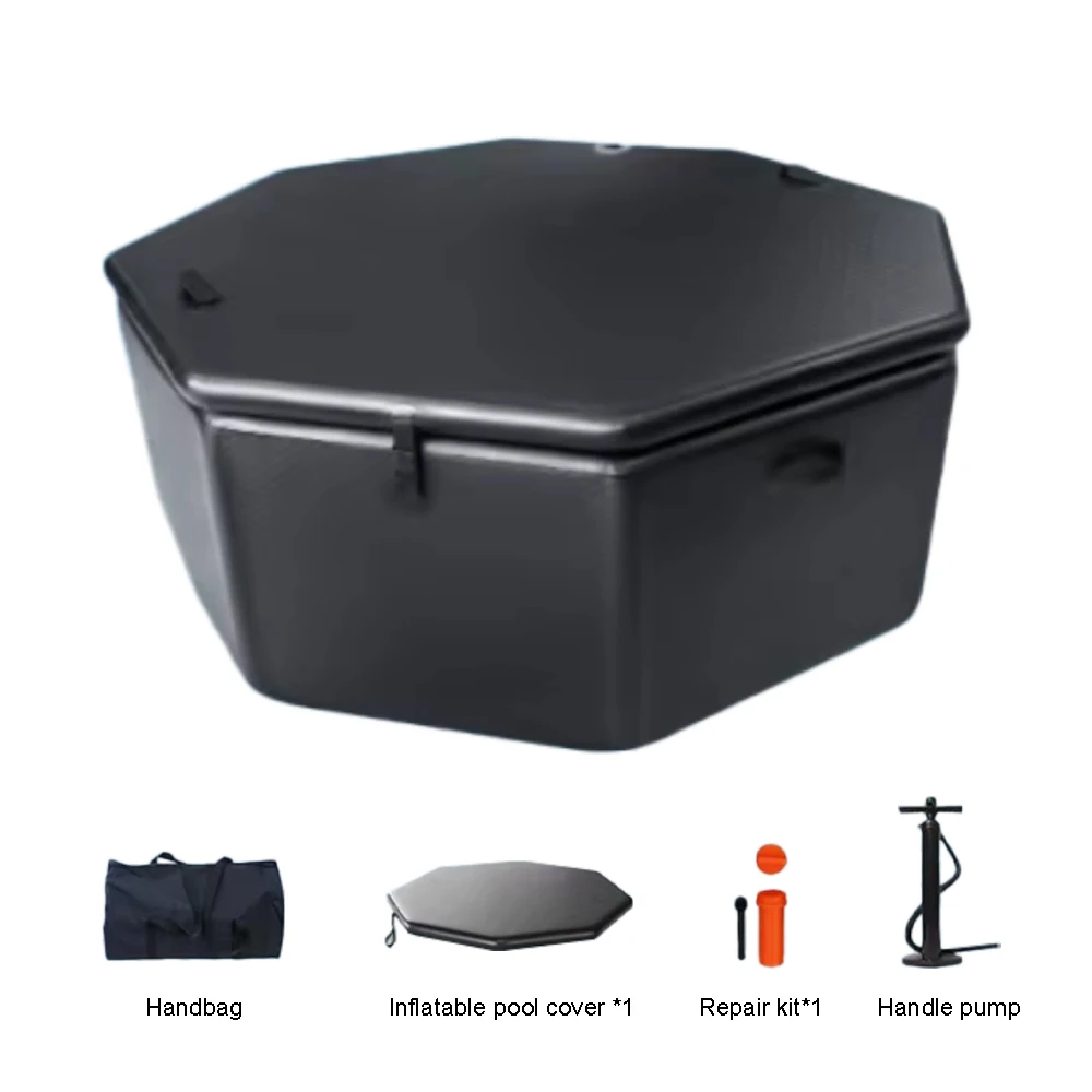 Vanace Customized Octagonal Portable  Inflatable  Sports Recovery Therapy  Ice Bath Tub Spa Cold Plunge Bathtub