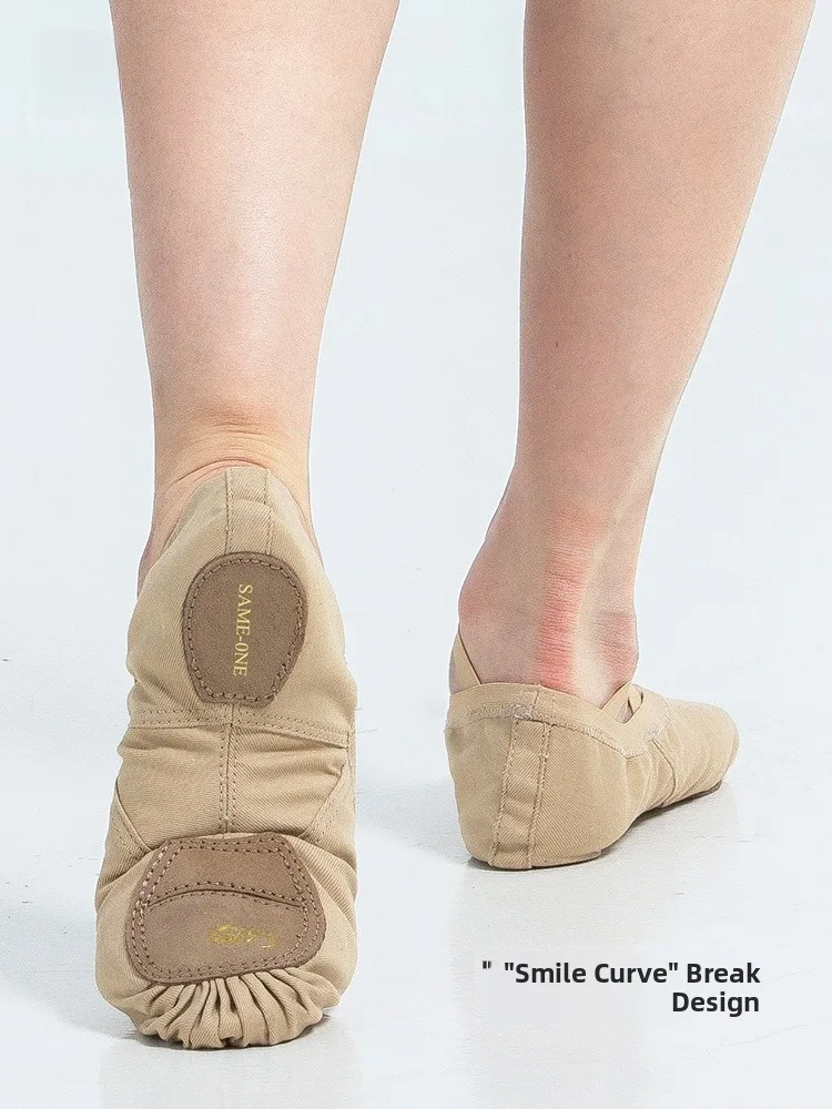 

Sana Ballet Dance oes Elastic Fabric Claw Practice Soft Bot for Women Men Youth Ballet Exam 76E Two Piece Sole