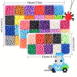 Water Sticky Beads Water Fuse Beads Set 4.5mm Beads DIY Kit  Creative Refill Set Magic Water Sticky Beads Kit DIY Art Crafts For