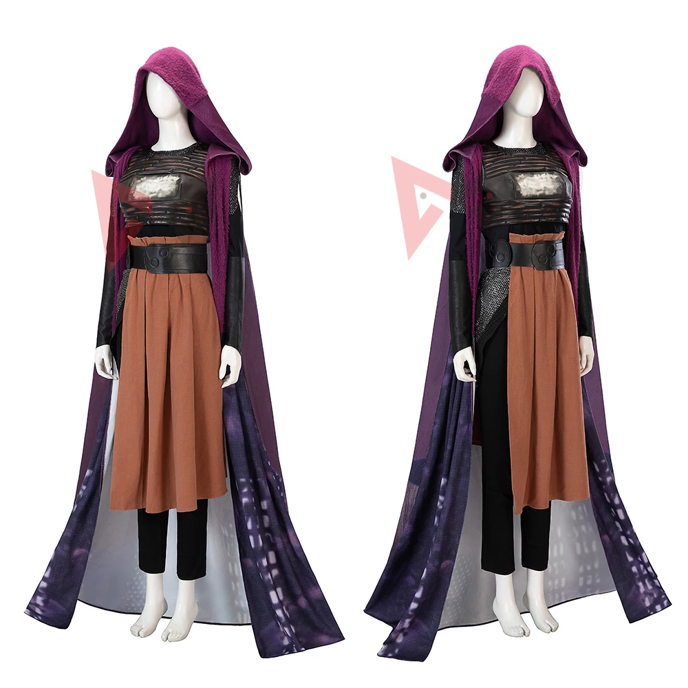 The Acolyte Mae Cosplay Costume Amandla Stenberg Role Play Cloak Dress Adult Costume Mae Battle Suit Halloween Carnival Outfits