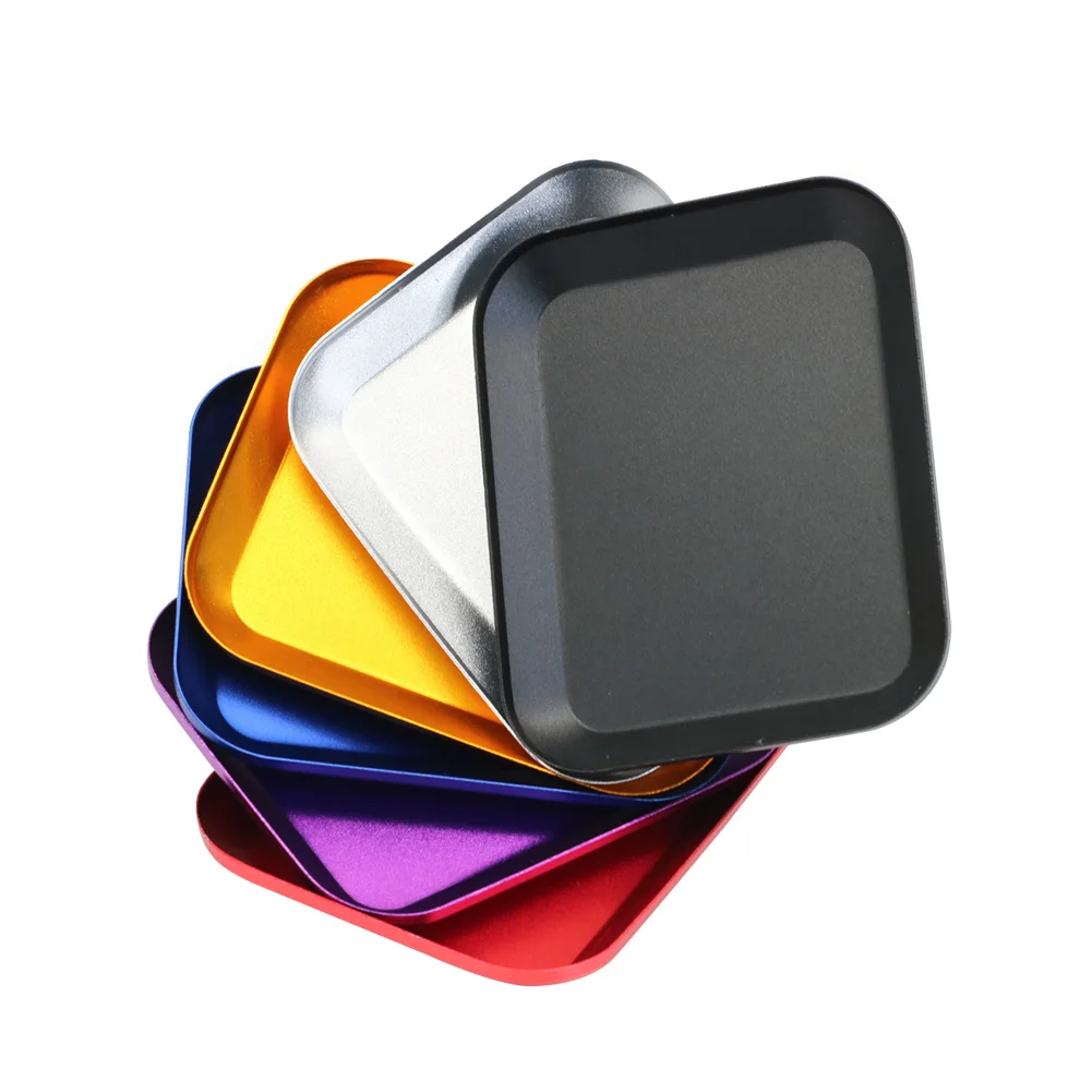 RC Reparatur Werkzeug Aluminium Legierung Magnetische Schraube Tablett Platte Für Flugzeug Auto Boot Crawler Axial SCX10 D90 D110 Modell Reparatur Werkzeug