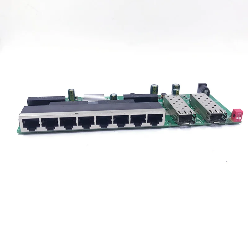 8-Poort 10/100/1000Mbps Poe Ethernet Switch Module Beheerde Switch Module Met 1 1000M and2.5G Sfp Slots Gigabit Switch
