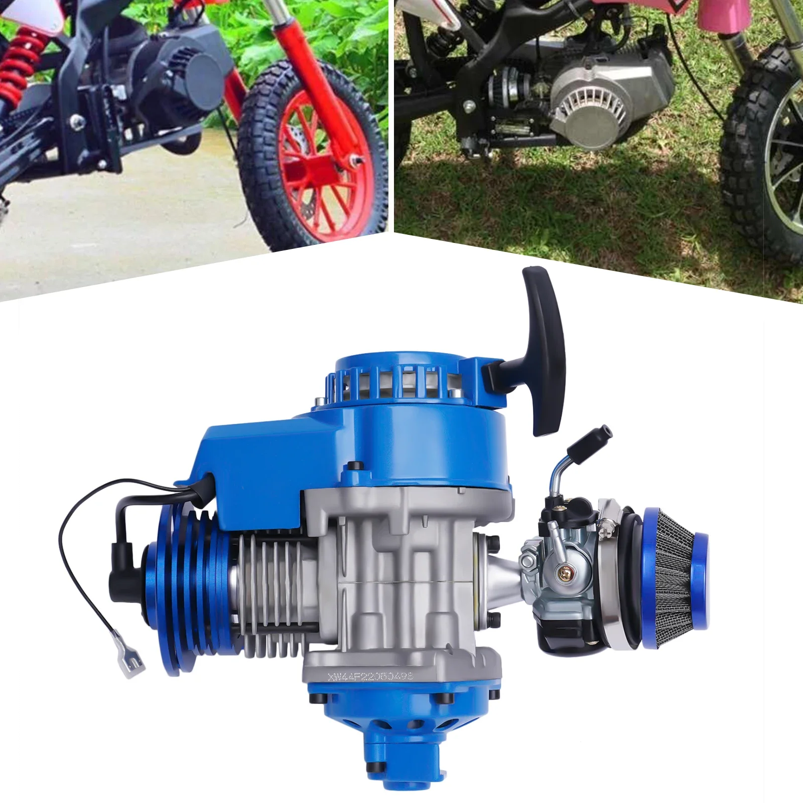 

2-stroke 49CC Big Bore Racing 49cc Engine Motor Gearbox for 2 Stroke Scooter Pocket Bike ATV