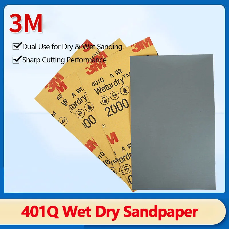 3M 401Q Beauty Sandpaper Fine grit water based sandpaper for sanding and polishing automotive paint surfaces