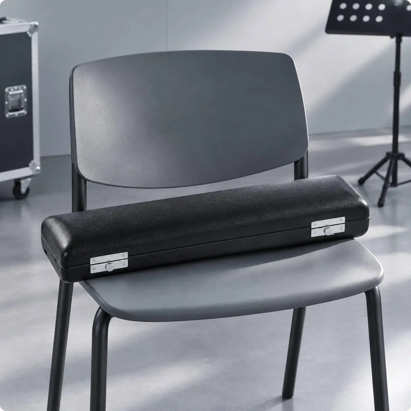 Lightweight Flute Box Hard Shell Case with Wood Interior and Sponge Padding for Safe Instrument Transport