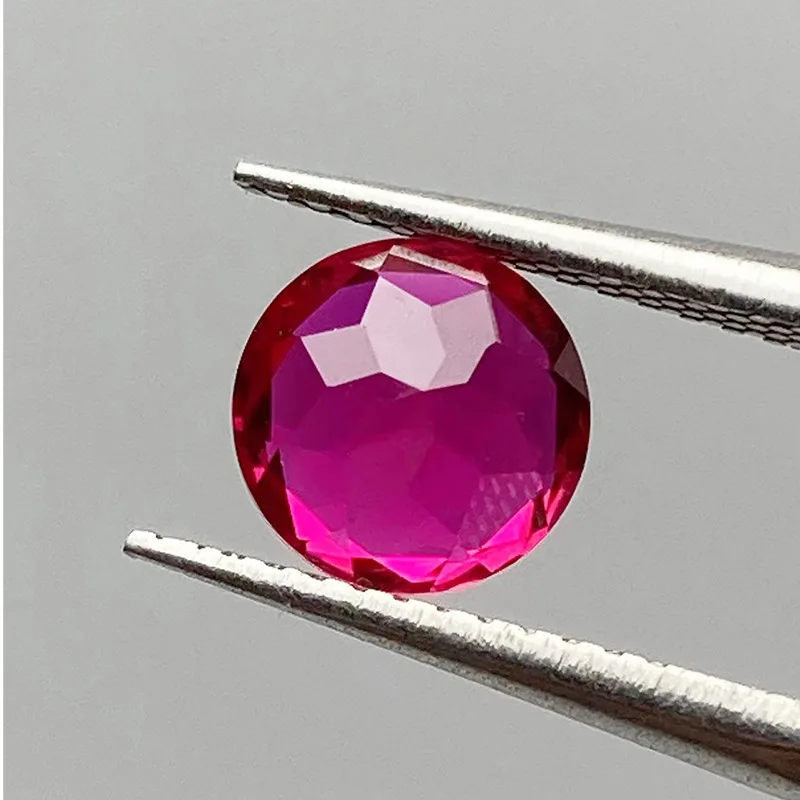 Wunderschöner loser Rubin, runder Schliff, 12,0 mm, 6,0 ct, UV-Test bestanden, Mohs-Härte, Edelstein für Schmuckherstellung/Sammlung/Geschenk, Edelstein – Detail 1