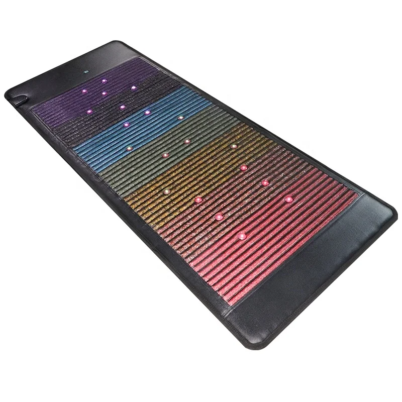 80*190CM PEMF Photon Amethyst Crystal Heating Mattress Bio Magnetic Photon Healing Chakra Mat