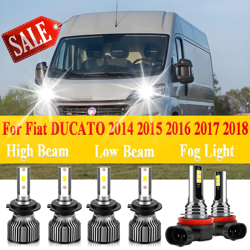 

450W High Power Canbus LED Headlights 45000LM Super Bright Car Light 12V 6000K Fog Lamp For Fiat DUCATO 2014 2015 2016 2017 2018