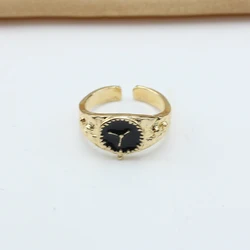 Black Wrist Watch Design Ring Jewelry Open Adjustable Index Finger Anneaux for Men Women Anillos Aesthetic Anel Accessories Gift