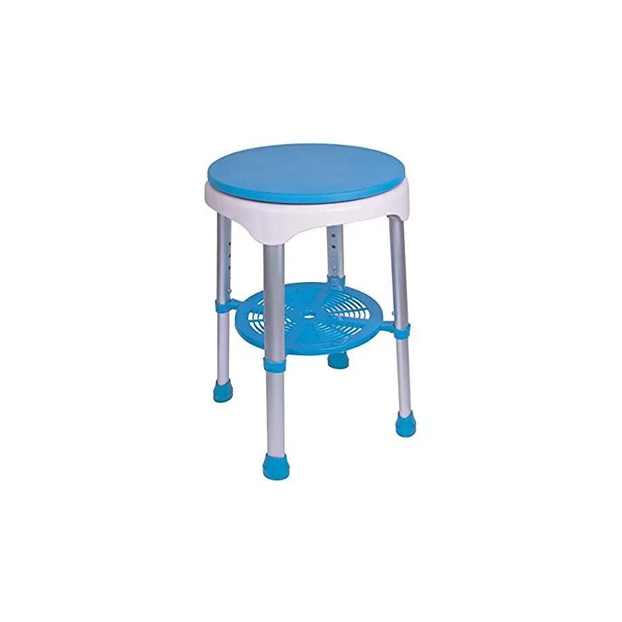 

Круглый табурет для душа, компактный стул-скамья для душа, выдерживает до 160 кг, небольшой табурет для ванны, нескользящее сиденье, поворот на 360 градусов