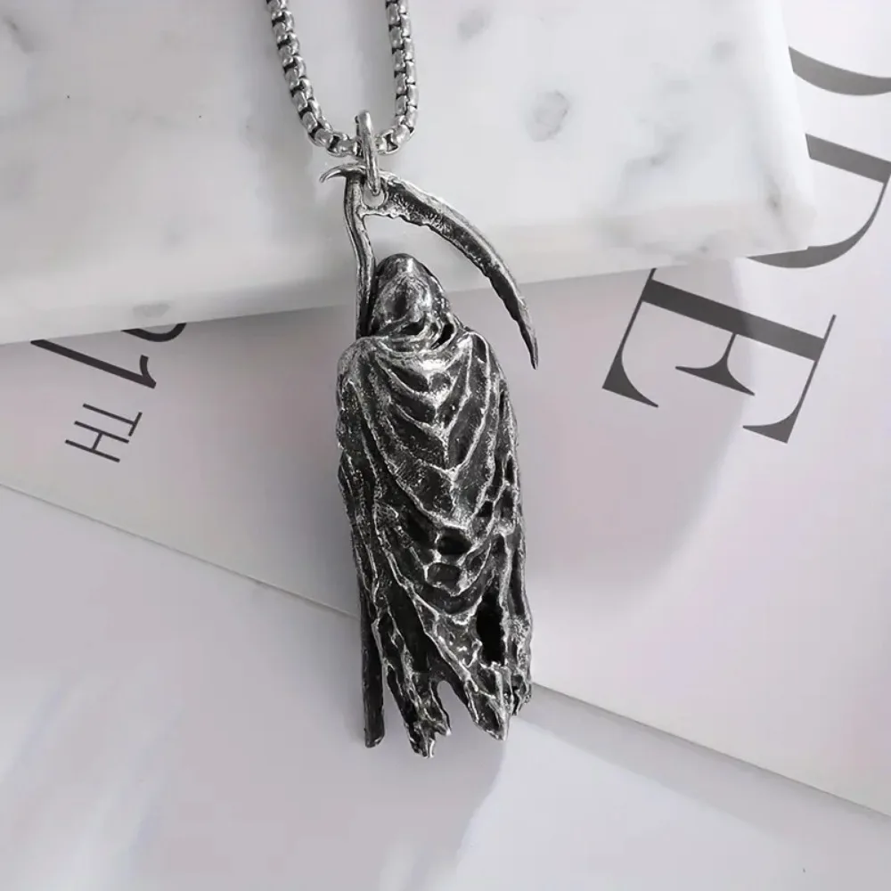 2024 Horror Style Punk Fashion European and American Party Accessories Sweater Chain Halloween Overlord Necklace Wholesale