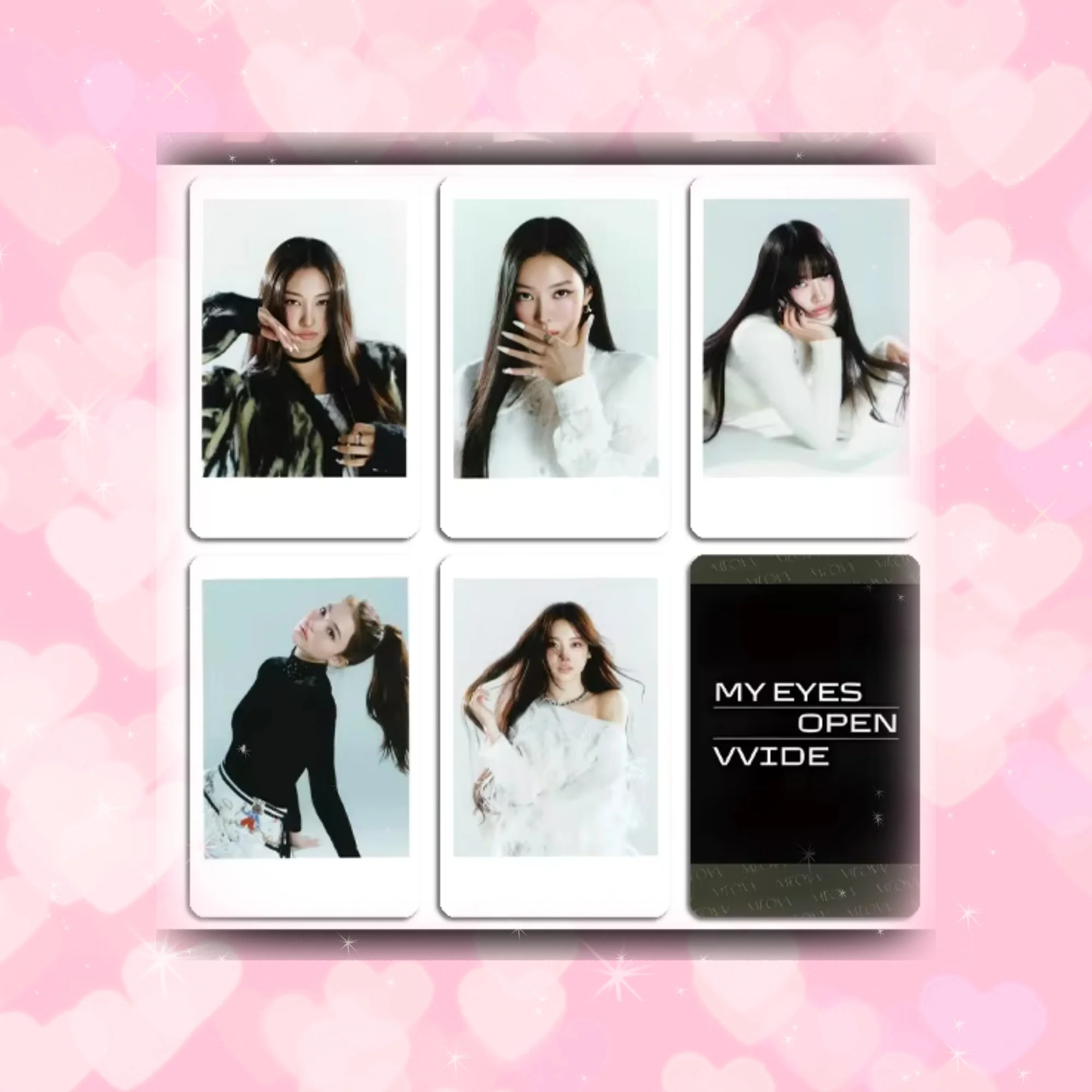 

KPOP MEOVV Mini1 Album MY EYES OPEN VVIDE Photocard High Quality INS Style Double Sides Printing LOMO Card GAWON ANNA Fans Gifts