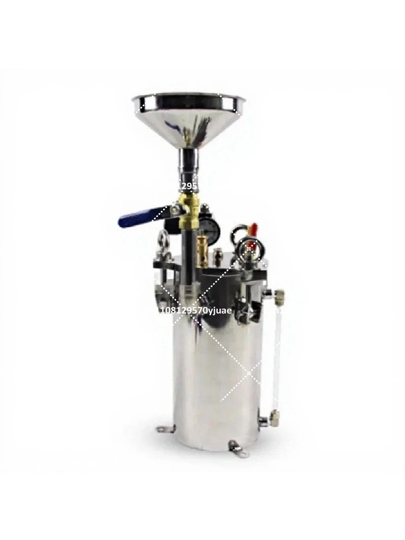 Stainless Steel Liquid Glue Dispensing Pressure Tank with Level Gauge 2L 3L 5L