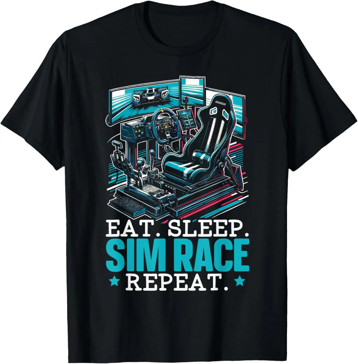 Sim Racing Sim Racer Race Car Simulator Racing T-Shirt